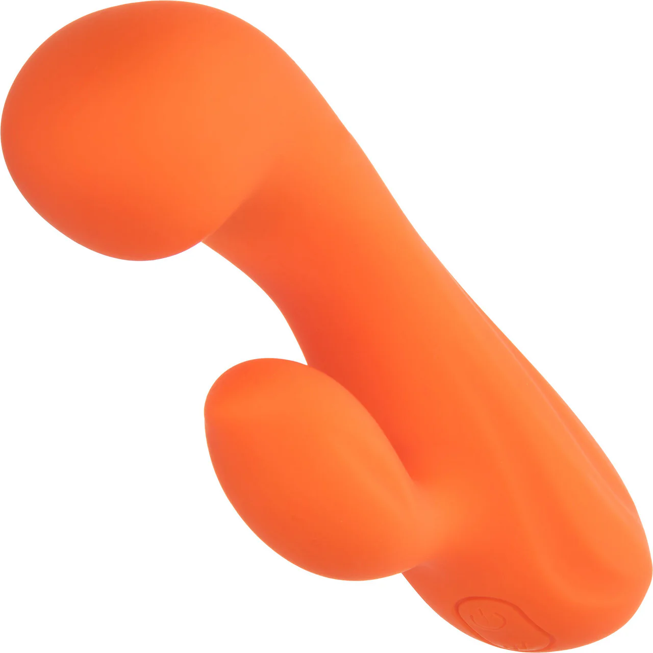 Stella Liquid Silicone Dual "G" Rechargeable Dual Stimulation Vibrator By CalExotics - Orange - Image 3