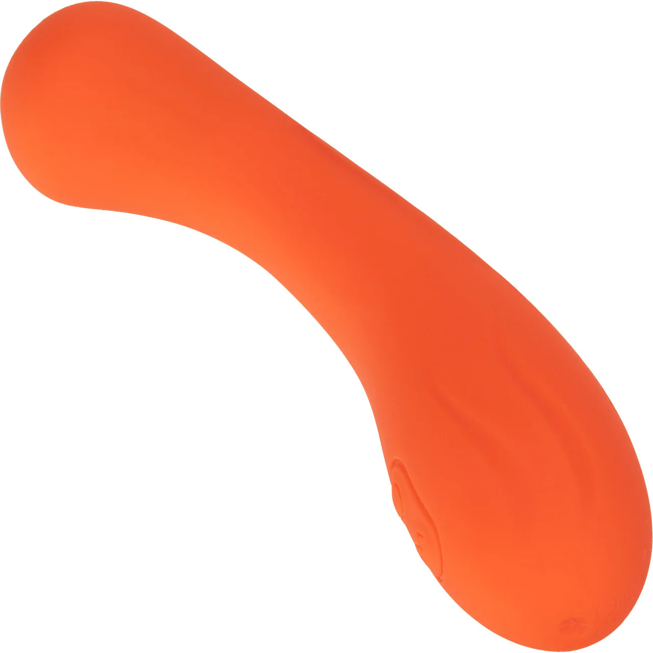 Stella Liquid Silicone G-Wand Waterproof Rechargeable G-Spot Vibrator By CalExotics - Orange - Image 3