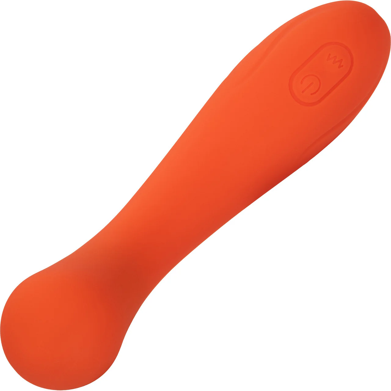 Stella Liquid Silicone G-Wand Waterproof Rechargeable G-Spot Vibrator By CalExotics - Orange - Image 4