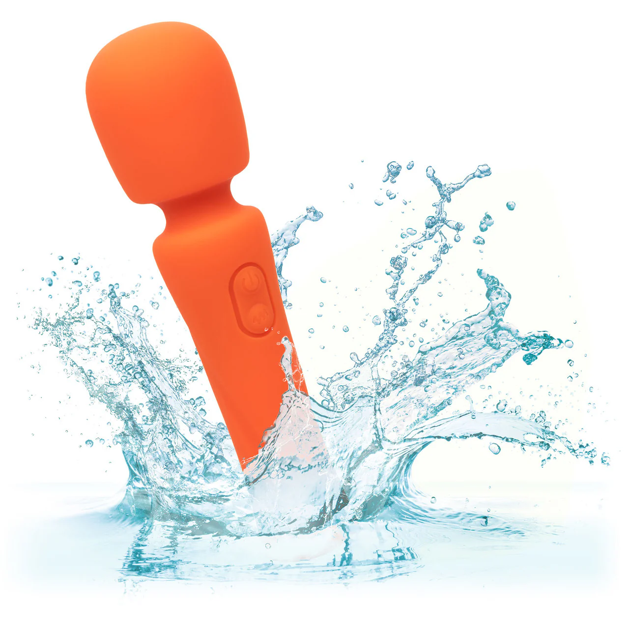 Stella Liquid Silicone Mini Massager Rechargeable Waterproof Wand Style Vibrator By CalExotics - Orange - Image 7