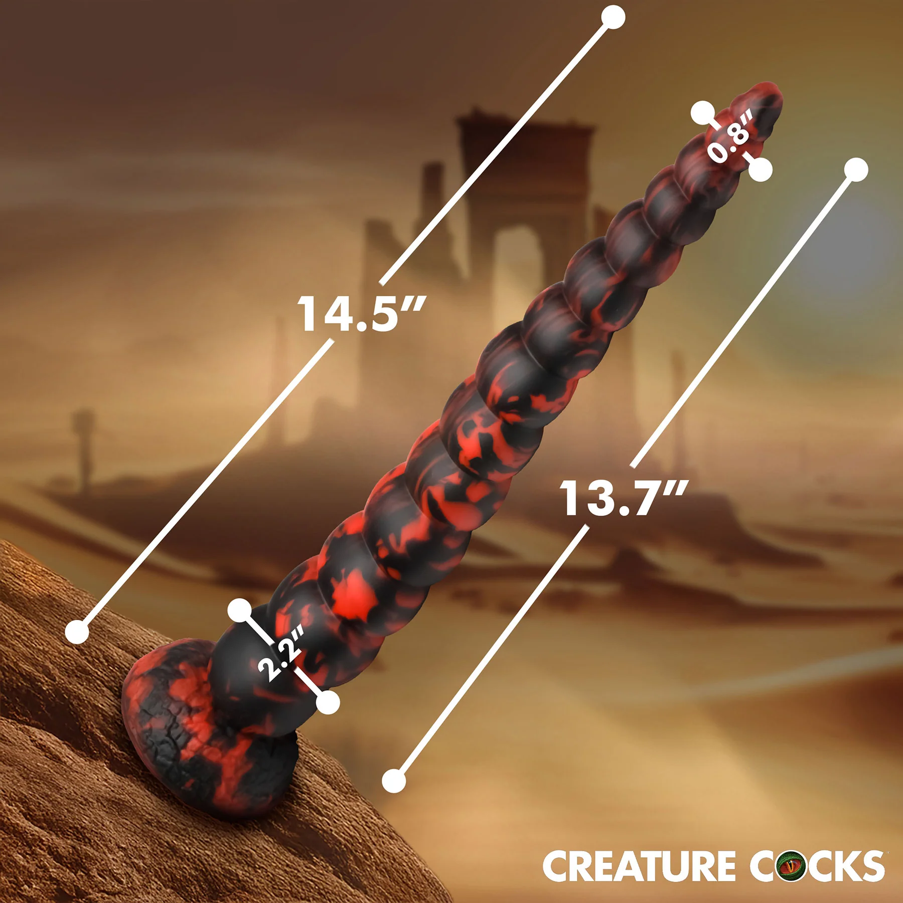 Stinger Silicone Suction Cup Dildo By Creature Cocks - Image 6