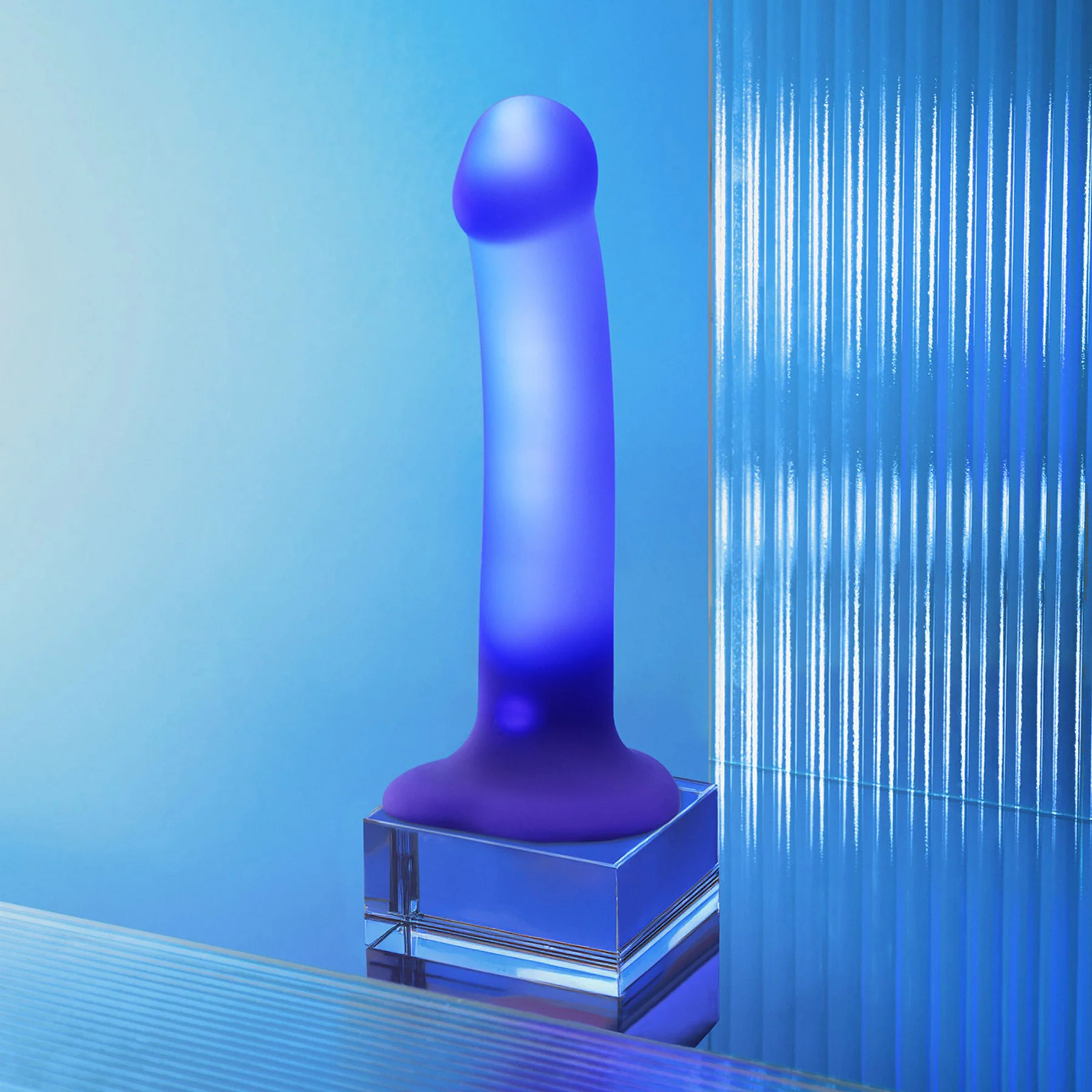Strap-on-Me Glow-LED Silicone Waterproof Glow-in-the Dark Dildo - Image 3