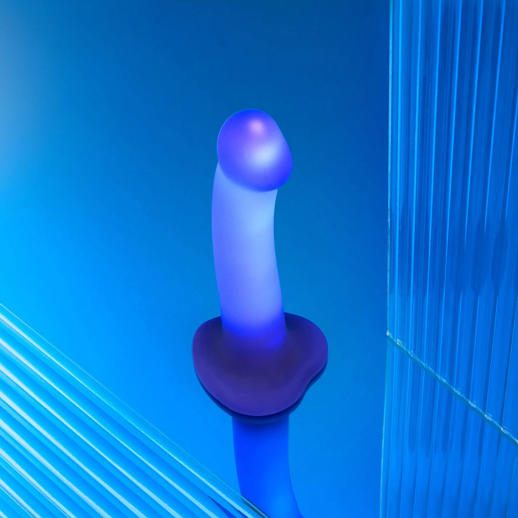 Strap-on-Me Glow-LED Silicone Waterproof Glow-in-the Dark Dildo - Image 5