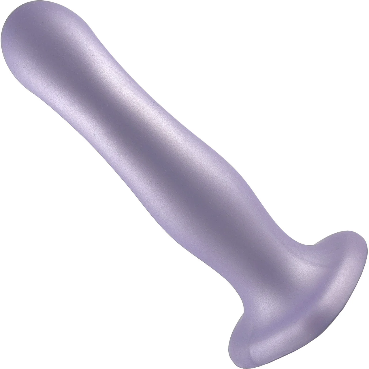 Strap-on-Me Hybrid Collection P&G Silicone Suction Cup Dildo - S Metallic Lilac - Image 2