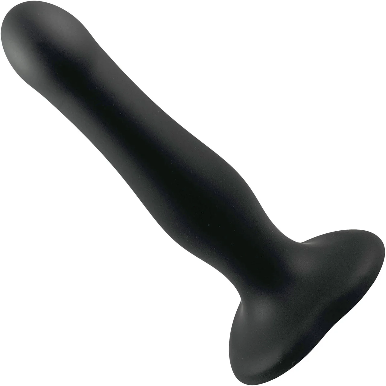 Strap-on-Me Inflatable Silicone Suction Cup Dildo Plug - Black - Image 2