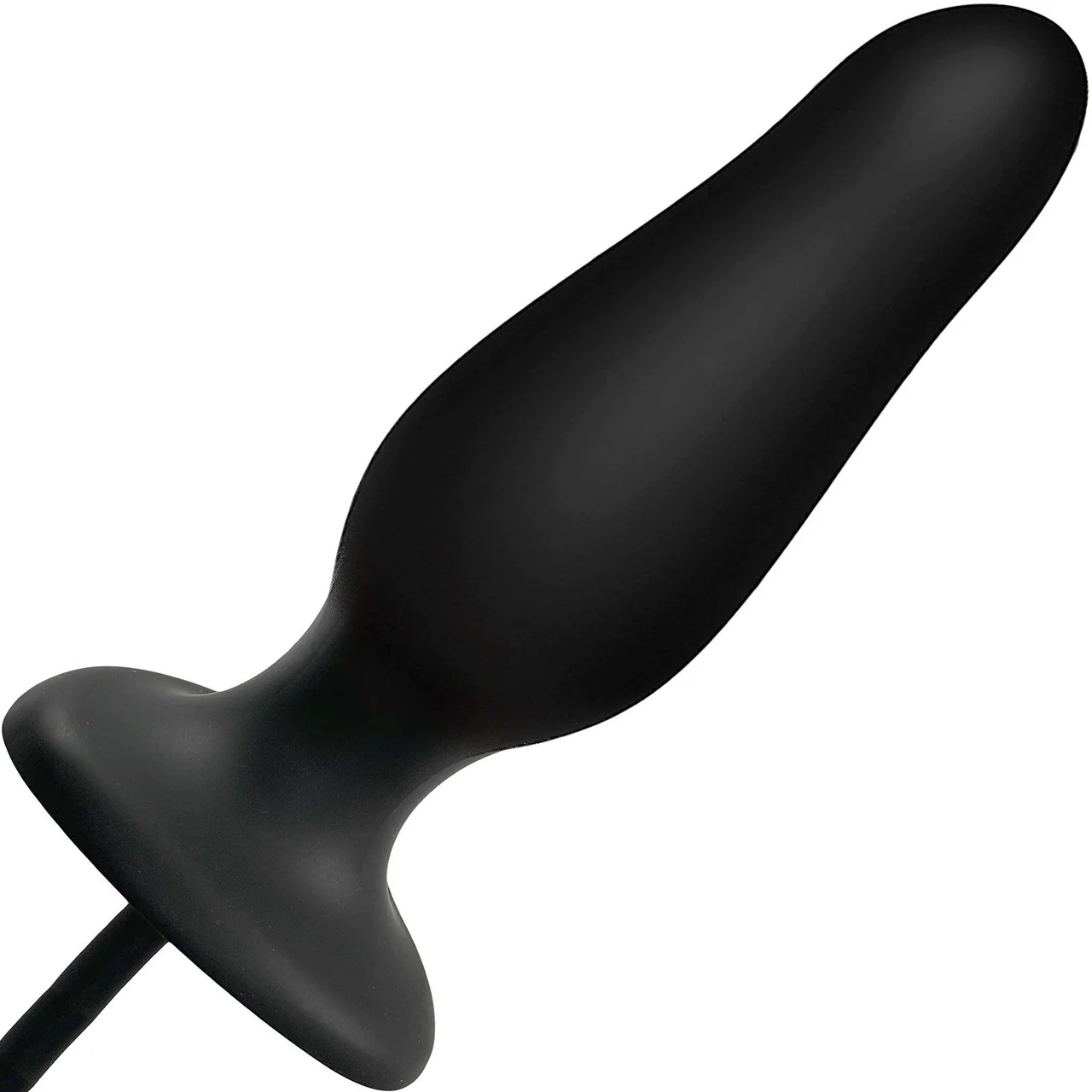 Strap-on-Me Inflatable Silicone Suction Cup Dildo Plug - Black - Image 5
