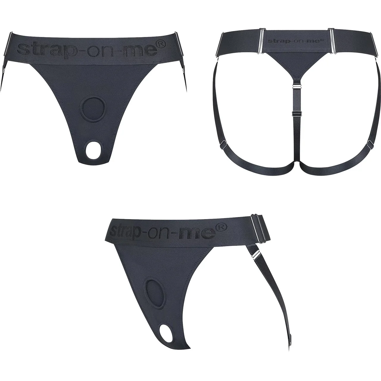 Strap-on-Me Lingerie Unique Strap-On Harness - One Size, Grey - Image 6