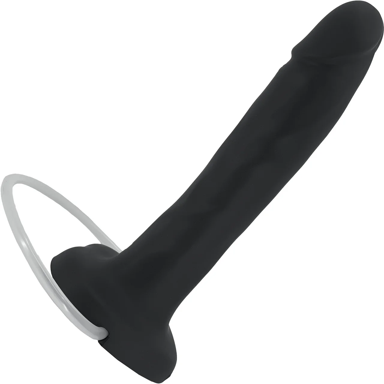 Strap-on-Me Squirting Harness Compatible Realistic Silicone Dildo - Large, Black - Image 4