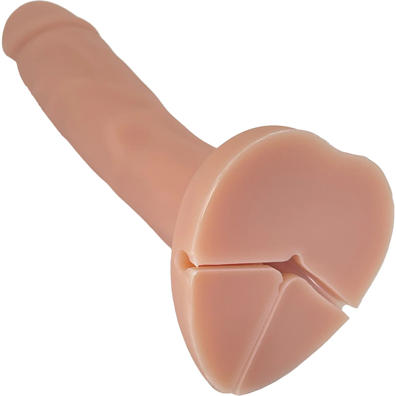 Strap-on-Me Squirting Harness Compatible Realistic Silicone Dildo - Large, Vanilla - Image 7