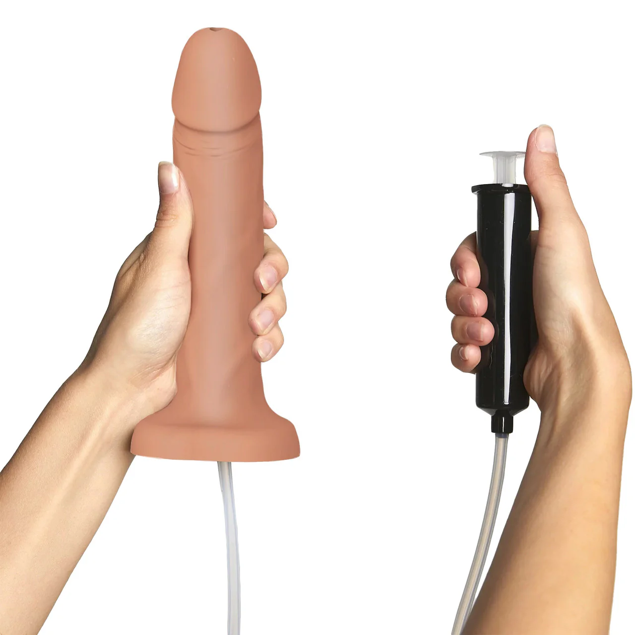 Strap-on-Me Squirting Harness Compatible Realistic Silicone Dildo - X-Large, Vanilla - Image 2
