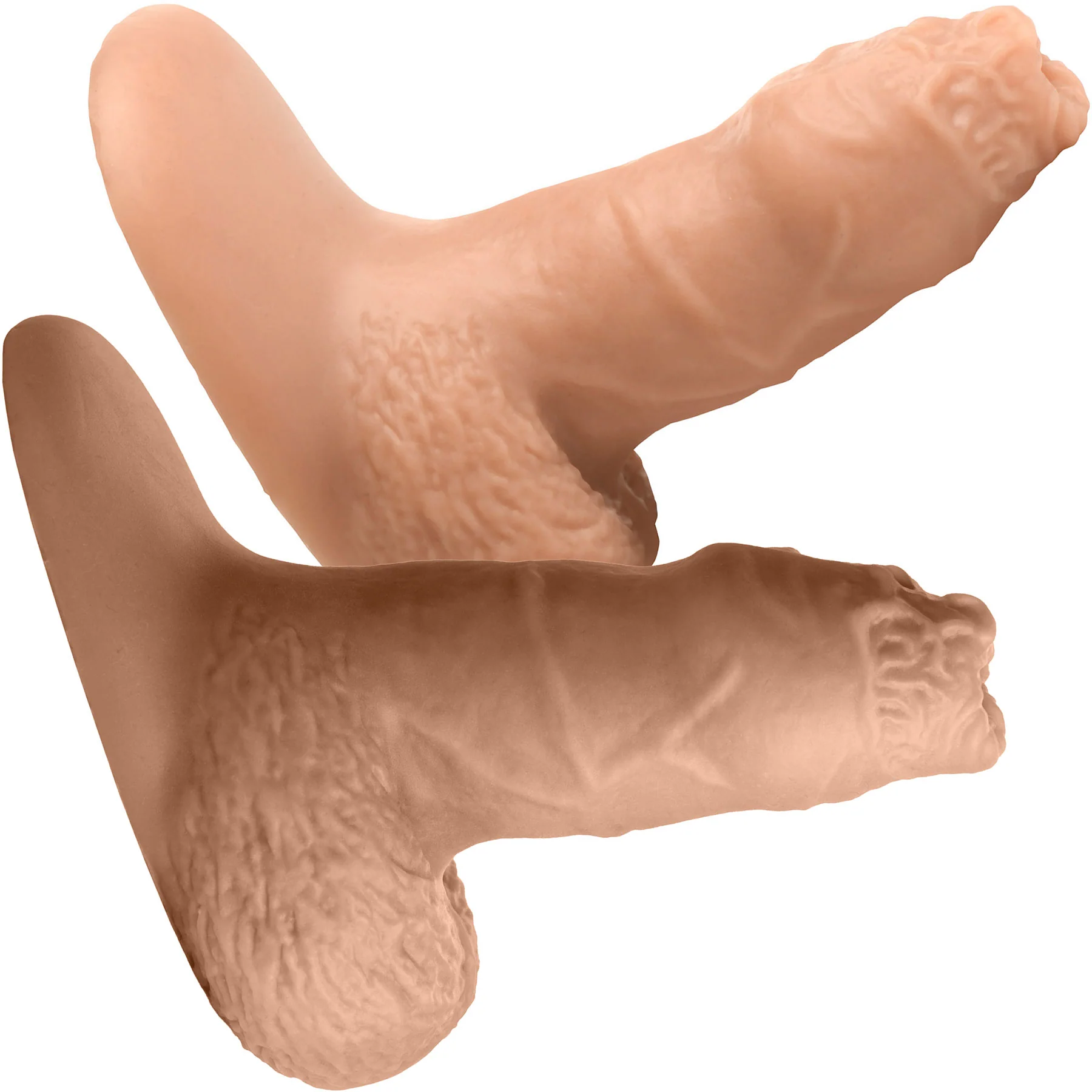 Strap U Uncut 5.1" Silicone Packer Dildo