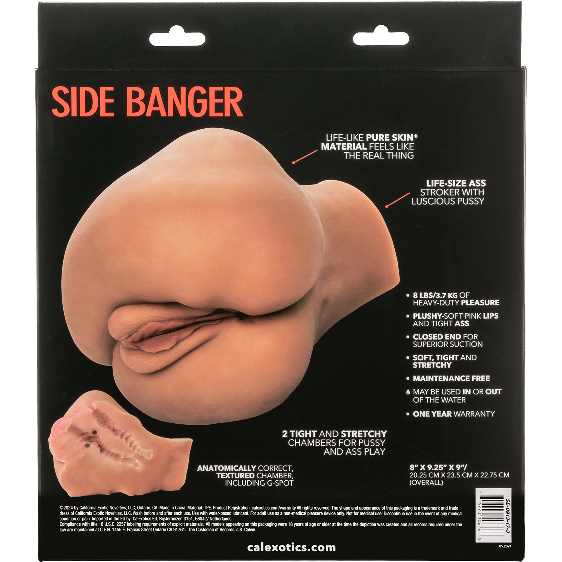 Stroke It® Side Banger Penis Stroker With Pussy & Ass By CalExotics - Image 17