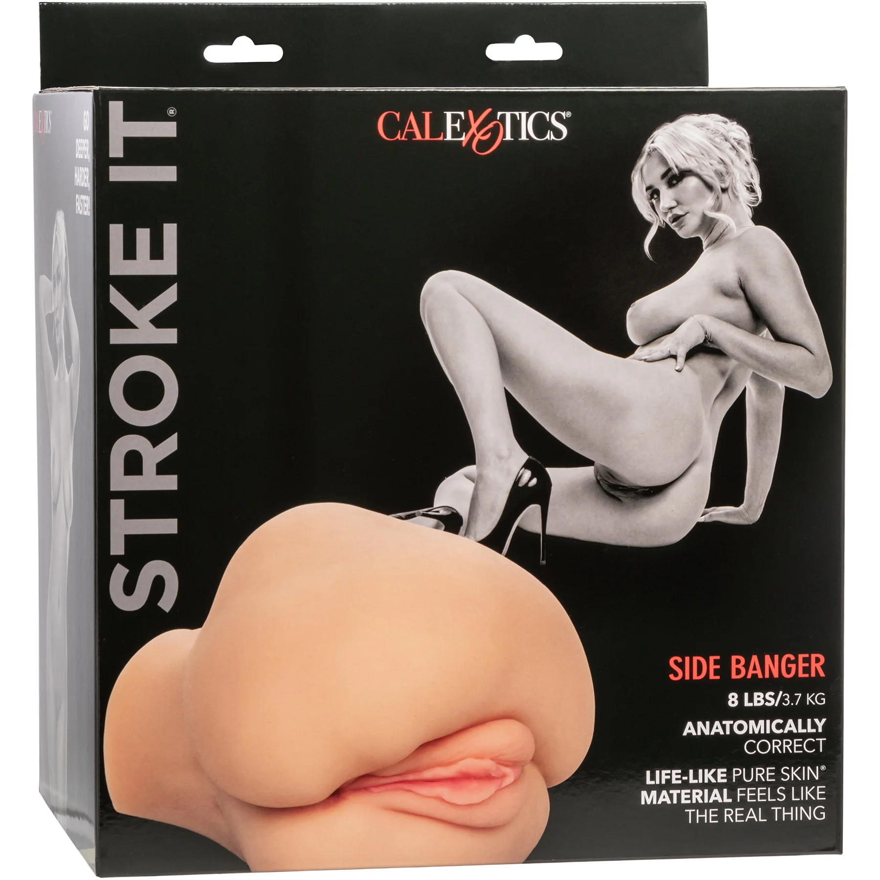 Stroke It® Side Banger Penis Stroker With Pussy & Ass By CalExotics - Image 8