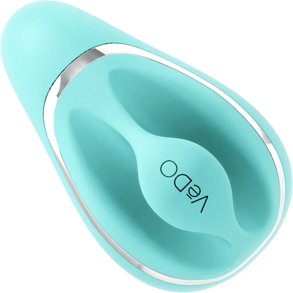 SUKI Rechargeable Sonic Silicone Clitoral Pulsating Vibrator by VeDO - Tease Me Turquoise - Image 2