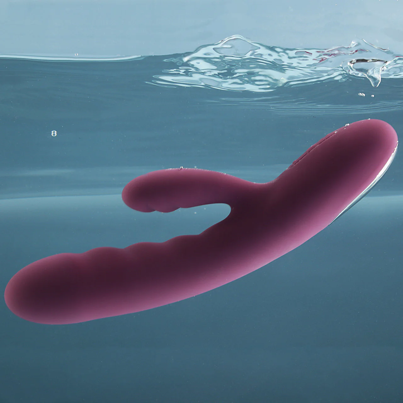 SVAKOM Avery Rechargeable Waterproof Silicone Dual Stimulation Vibrator - Purple - Image 5