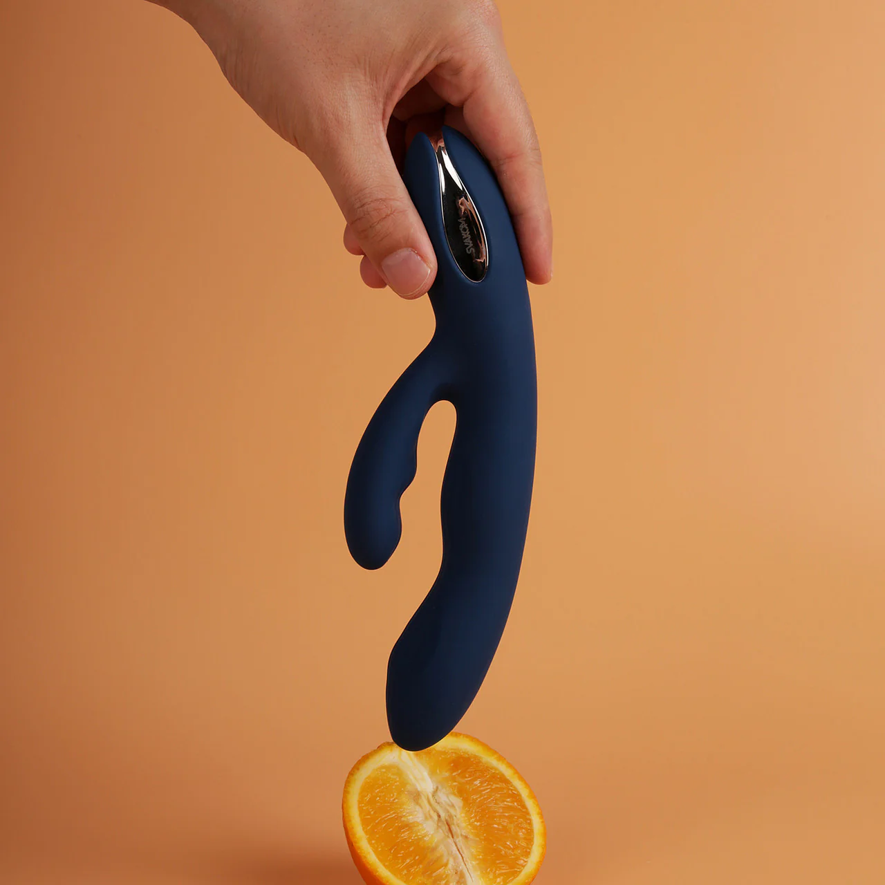 SVAKOM Aylin Rechargeable Waterproof Silicone Dual Stimulation Vibrator - Blue - Image 6