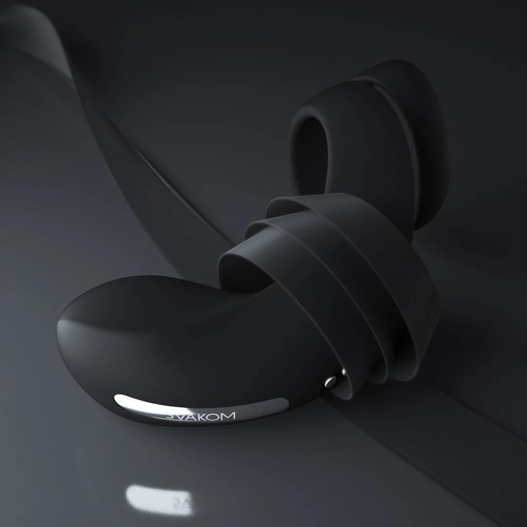 SVAKOM Benedict Silicone Waterproof Rechargeable Vibrating Cock Ring - Black - Image 12