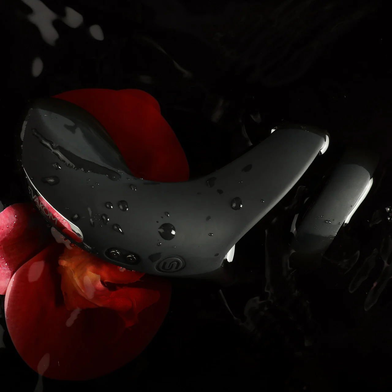 SVAKOM Benedict Silicone Waterproof Rechargeable Vibrating Cock Ring - Black - Image 13