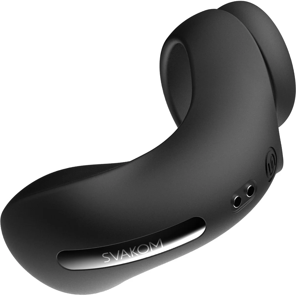 SVAKOM Benedict Silicone Waterproof Rechargeable Vibrating Cock Ring - Black - Image 4