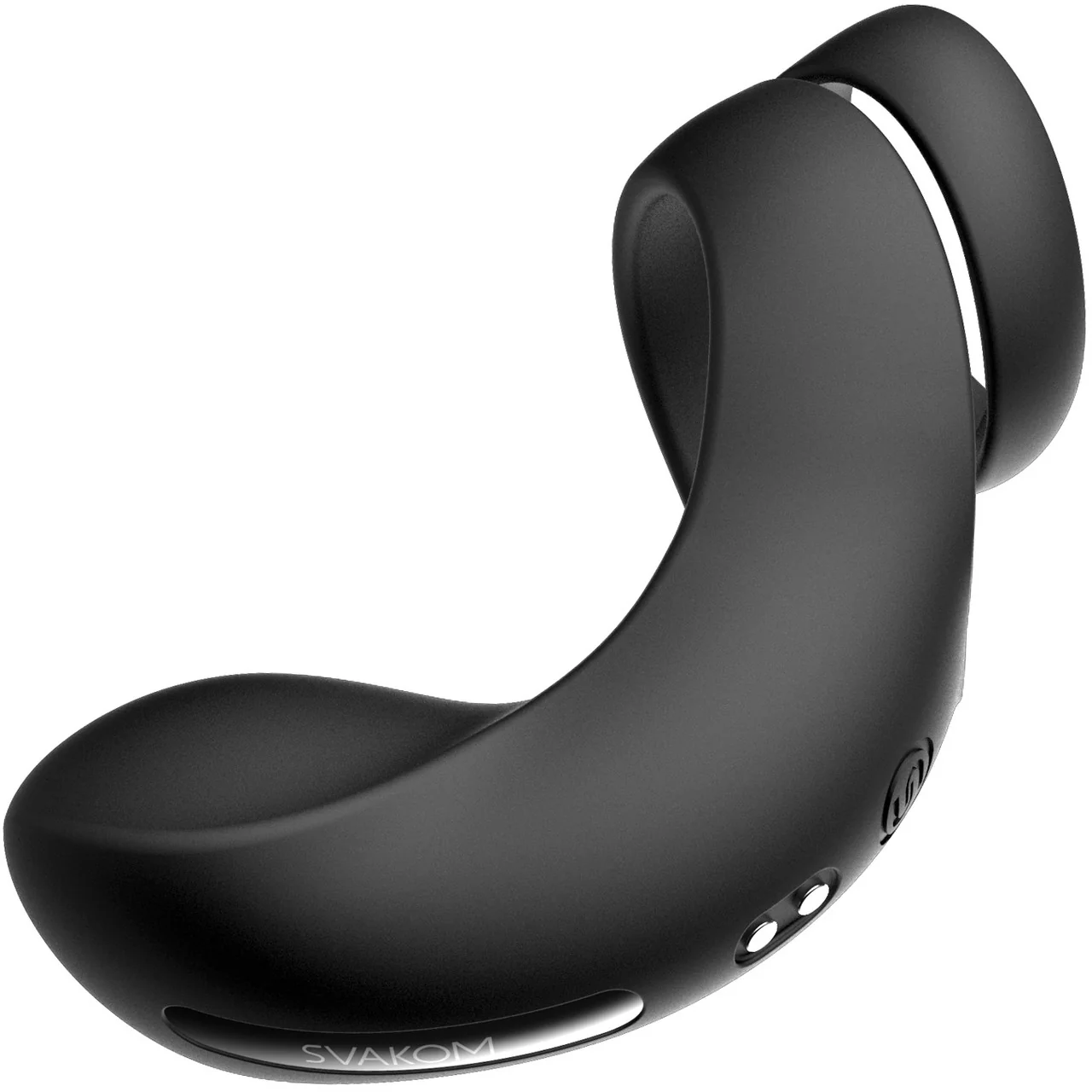 SVAKOM Benedict Silicone Waterproof Rechargeable Vibrating Cock Ring - Black - Image 6