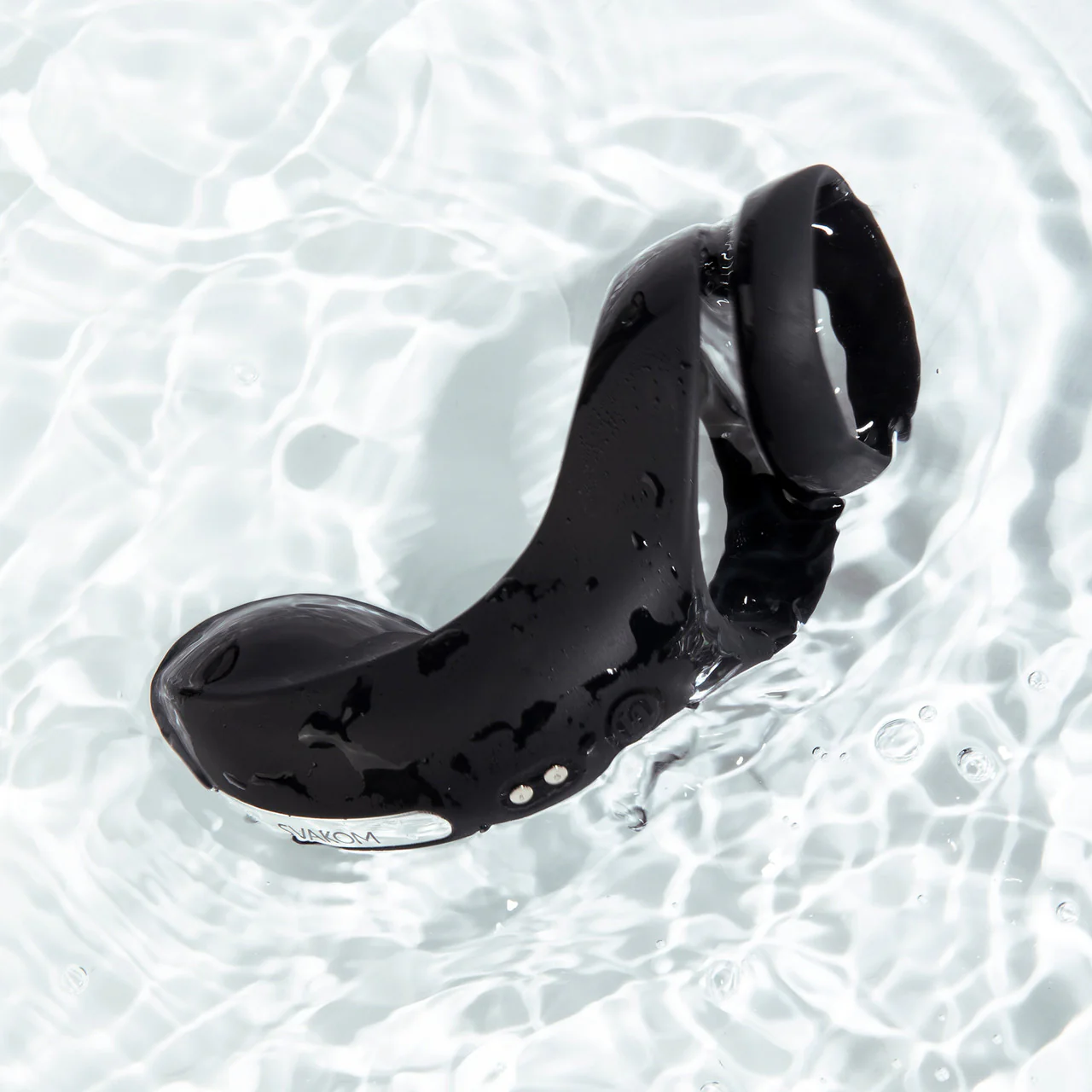 SVAKOM Benedict Silicone Waterproof Rechargeable Vibrating Cock Ring - Black - Image 8