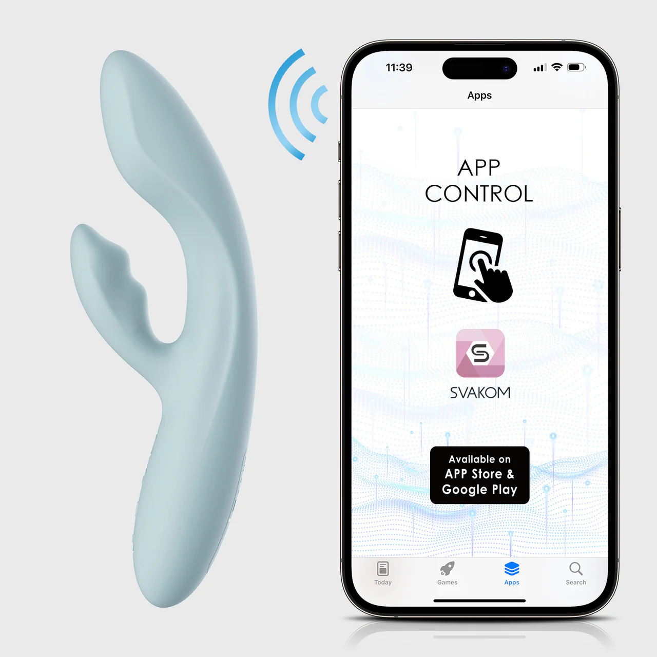SVAKOM Chika Rechargeable Waterproof Silicone App Enabled Warming Dual Stimulation Vibrator - Image 7