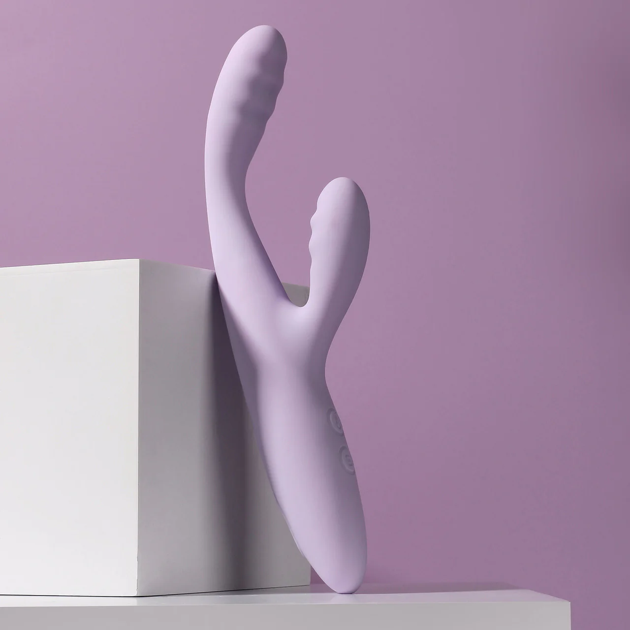 SVAKOM CICI+ 2 Rechargeable Warming App Controlled Silicone Dual Stimulation Vibrator - Pastel Lilac - Image 10