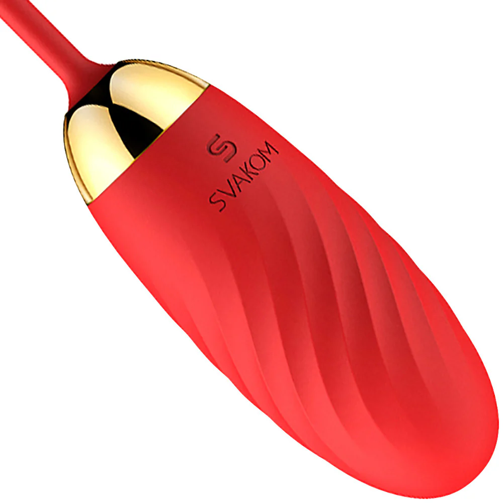 SVAKOM Ella Neo Rechargeable Interactive App Enabled Vibrating Silicone Bullet - Red - Image 2