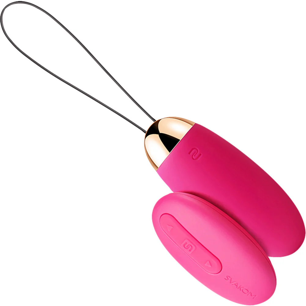 SVAKOM Elva Remote Controlled Wearable Intelligent Rechargeable Silicone Vibrating Bullet - Pink - Image 4