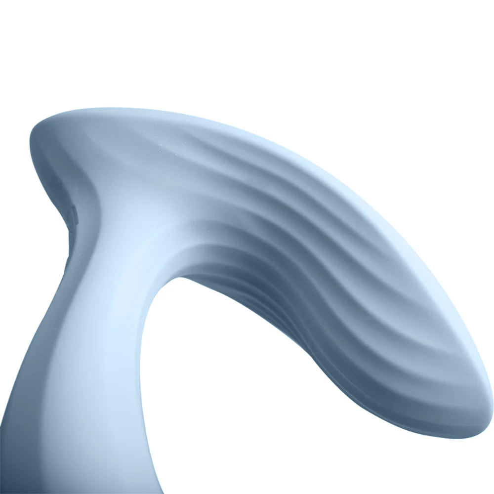 SVAKOM ERICA Wearable App Controlled Silicone Dual Stimulation Vibrator - Dusty Blue - Image 4