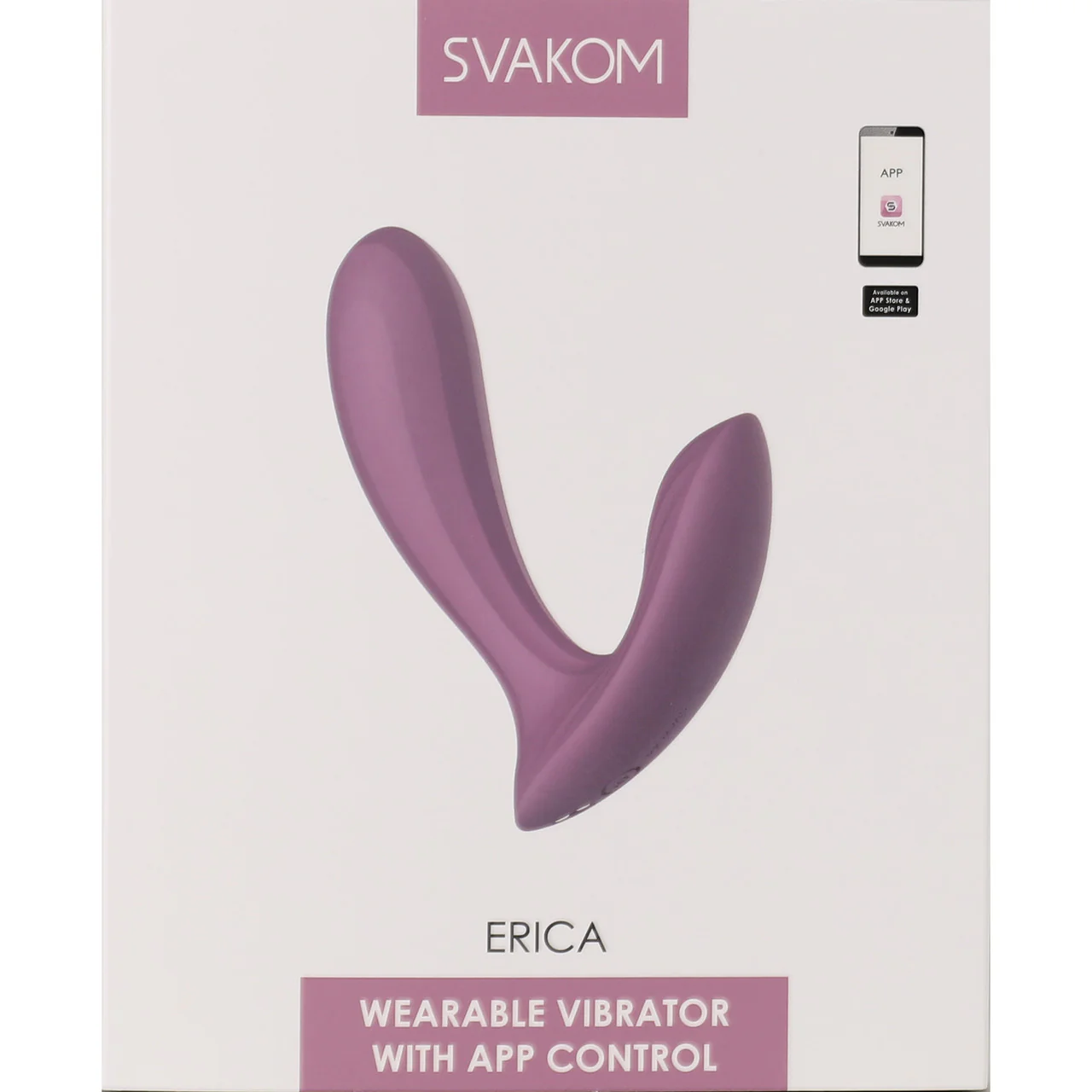 SVAKOM ERICA Wearable App Controlled Silicone Dual Stimulation Vibrator - Romantic Rose Pink - Image 11