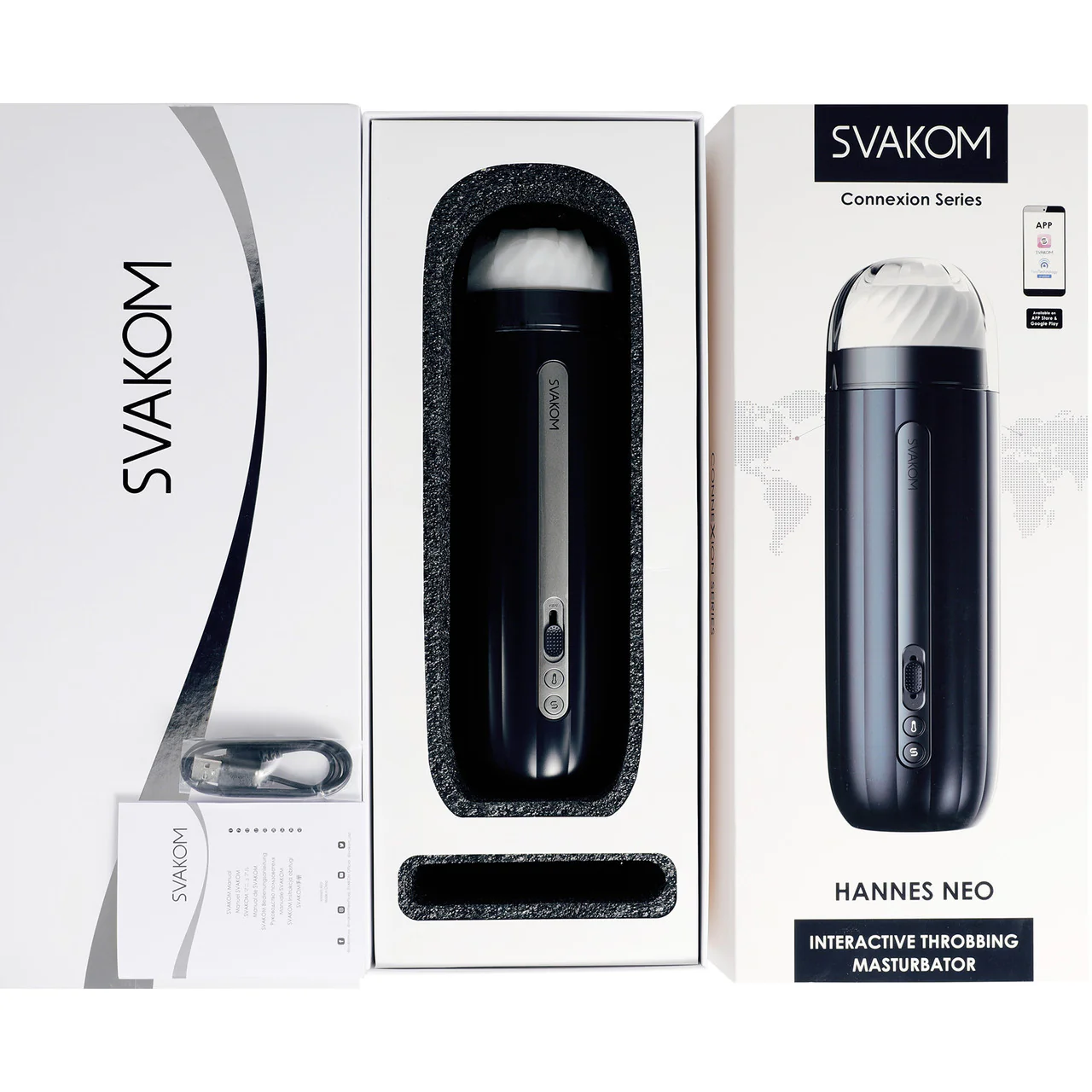 SVAKOM HANNES NEO Powerful Throbbing App Enabled Interactive Penis Masturbator - Image 9