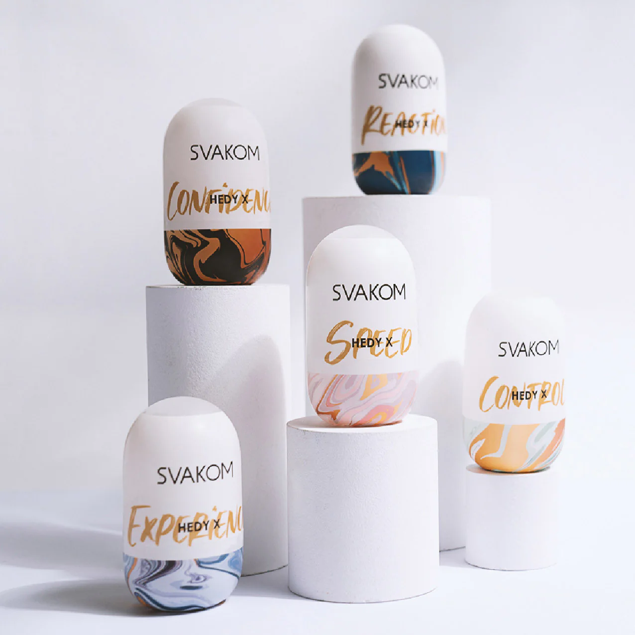 SVAKOM Hedy X Stroking Sleeve Penis Masturbator 5 Piece Variety Pack - Image 13