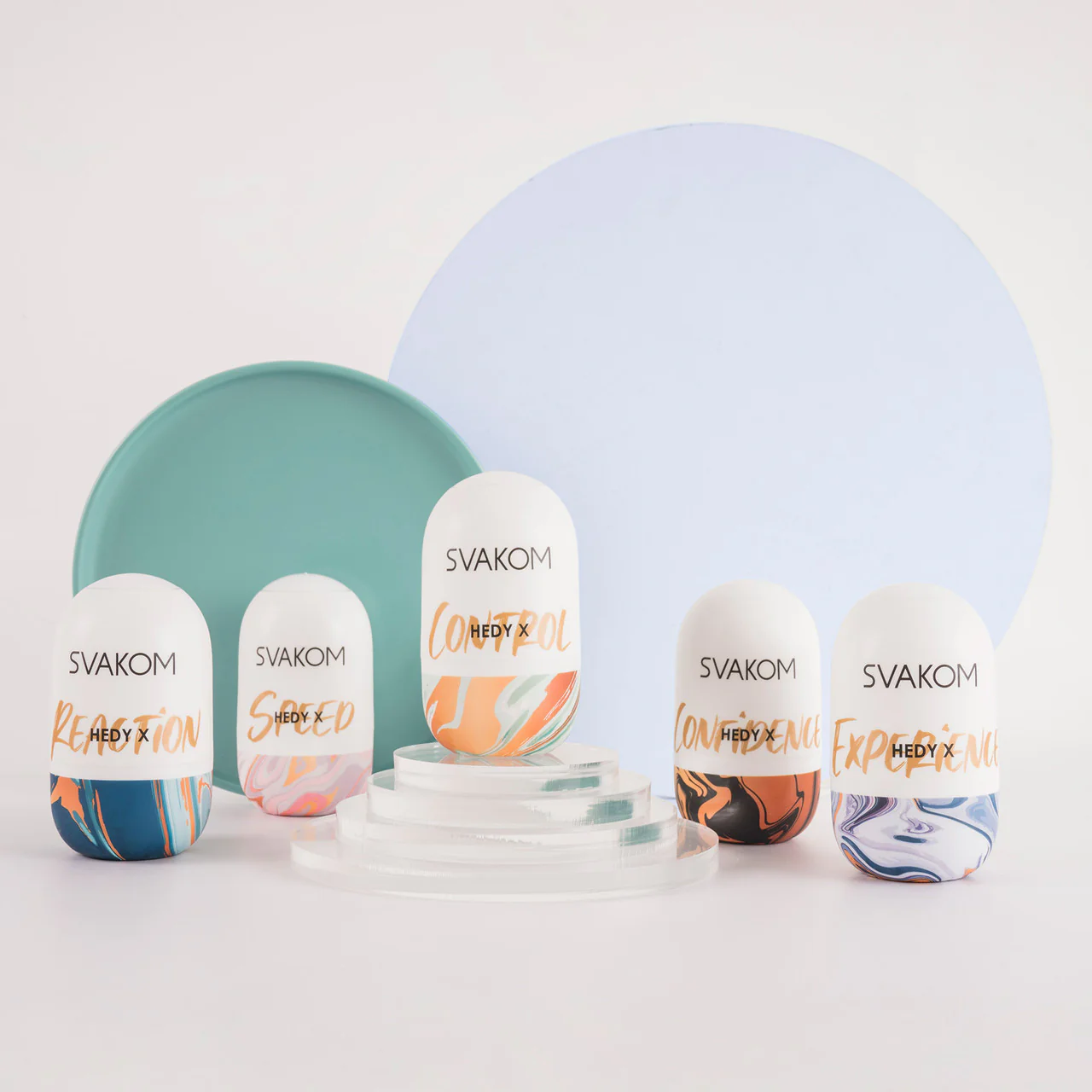 SVAKOM Hedy X Stroking Sleeve Penis Masturbator 5 Piece Variety Pack - Image 14