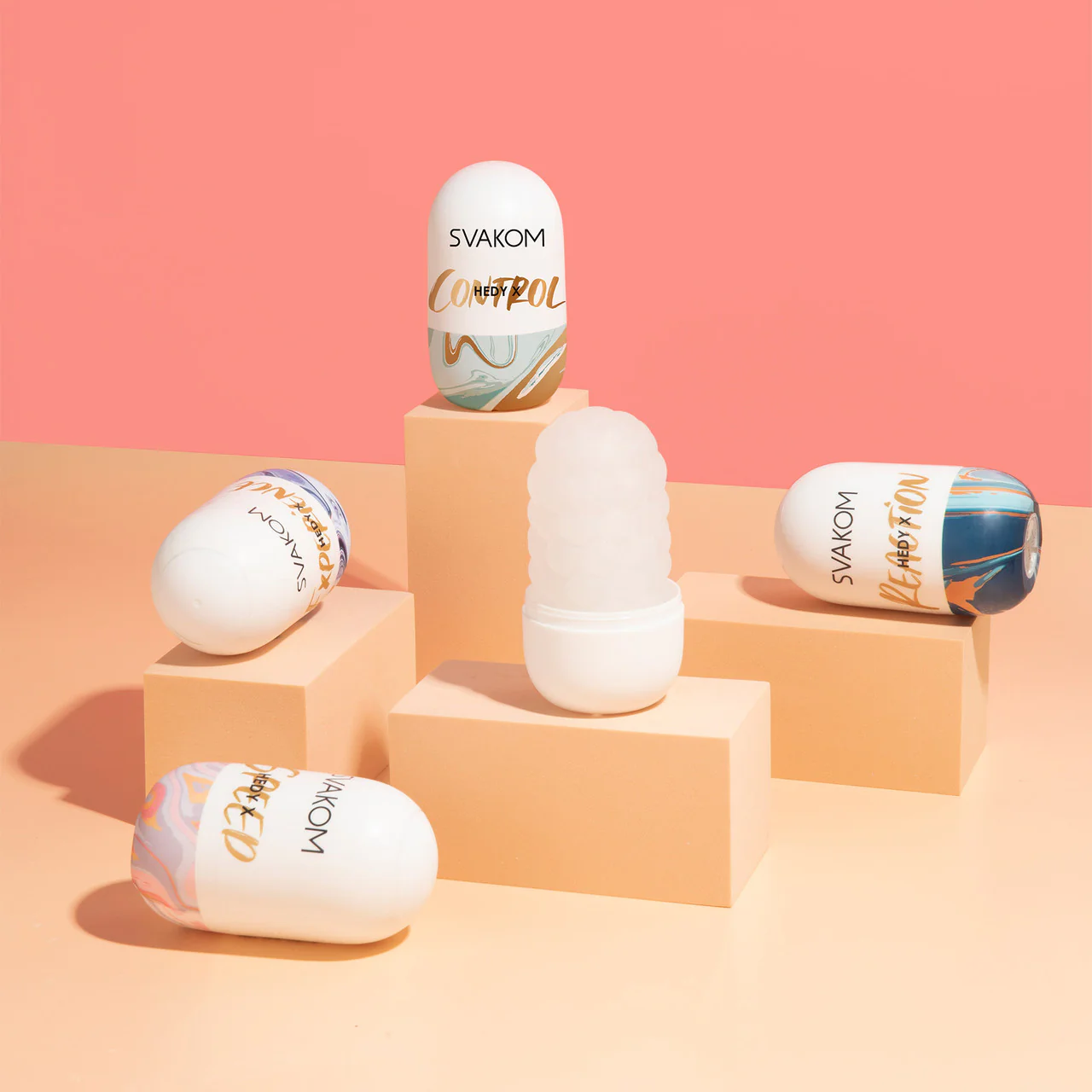 SVAKOM Hedy X Stroking Sleeve Penis Masturbator 5 Piece Variety Pack - Image 18