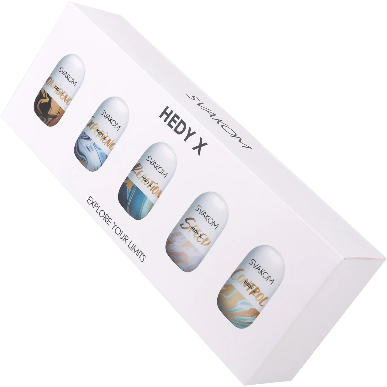 SVAKOM Hedy X Stroking Sleeve Penis Masturbator 5 Piece Variety Pack - Image 2