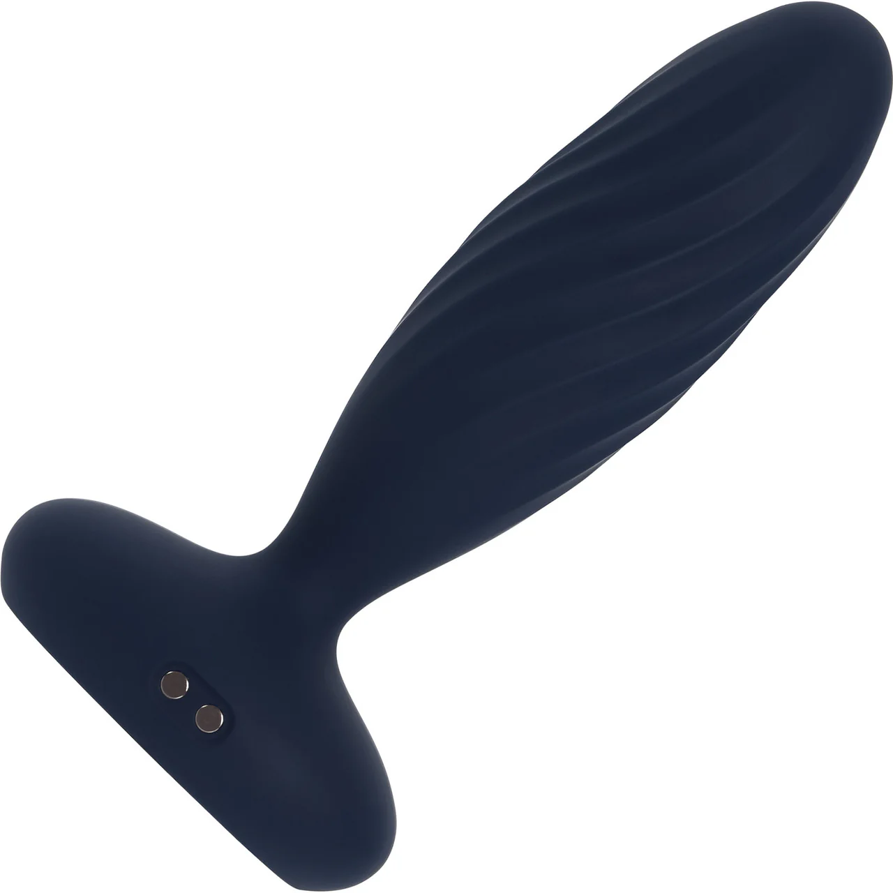 SVAKOM Jordan App Enabled Silicone Thrusting & Vibrating Anal Plug With Remote - Navy Blue - Image 5