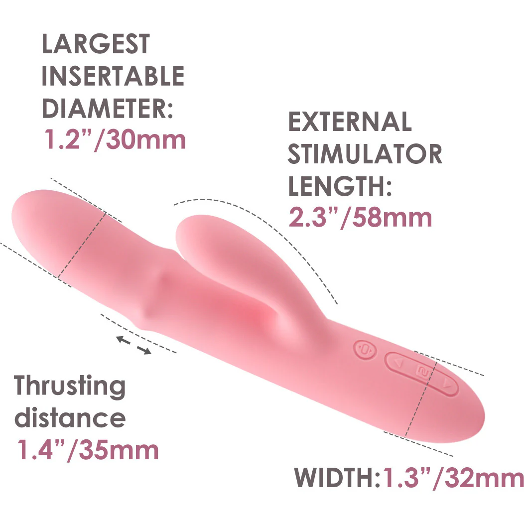 SVAKOM Mora Neo Rechargeable Silicone App Enabled Dual Stimulation Vibrator With Thrusting Beads - Image 15