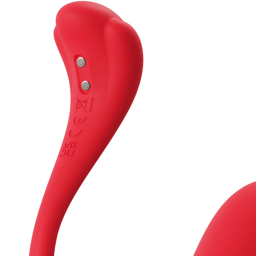 SVAKOM PHOENIX NEO 2 Interactive App Controlled Silicone Waterproof Rechargeable Bullet Vibrator - Red - Image 3