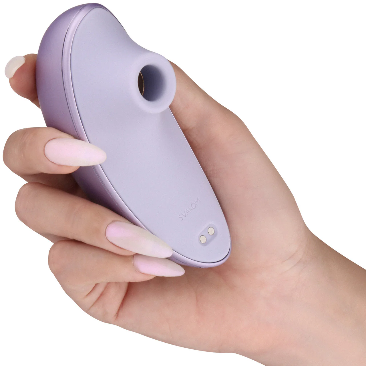 SVAKOM Pulse Galaxie App Enabled Pressure Wave Clitoral Stimulator With Starlight Projector - Metallic Lilac - Image 2