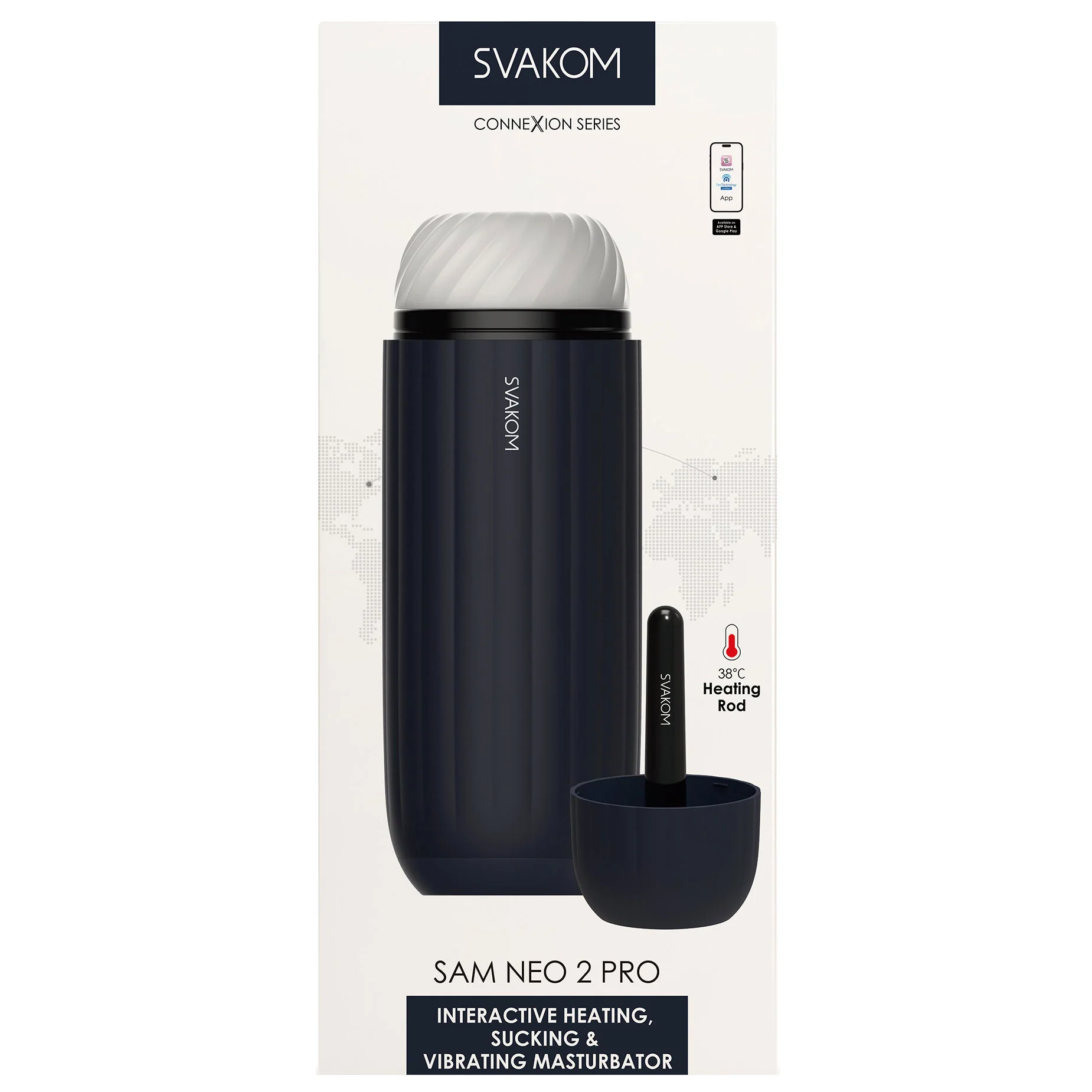 SVAKOM SAM NEO 2 PRO Interactive Heating, Sucking & Vibrating Penis Masturbator - Image 20