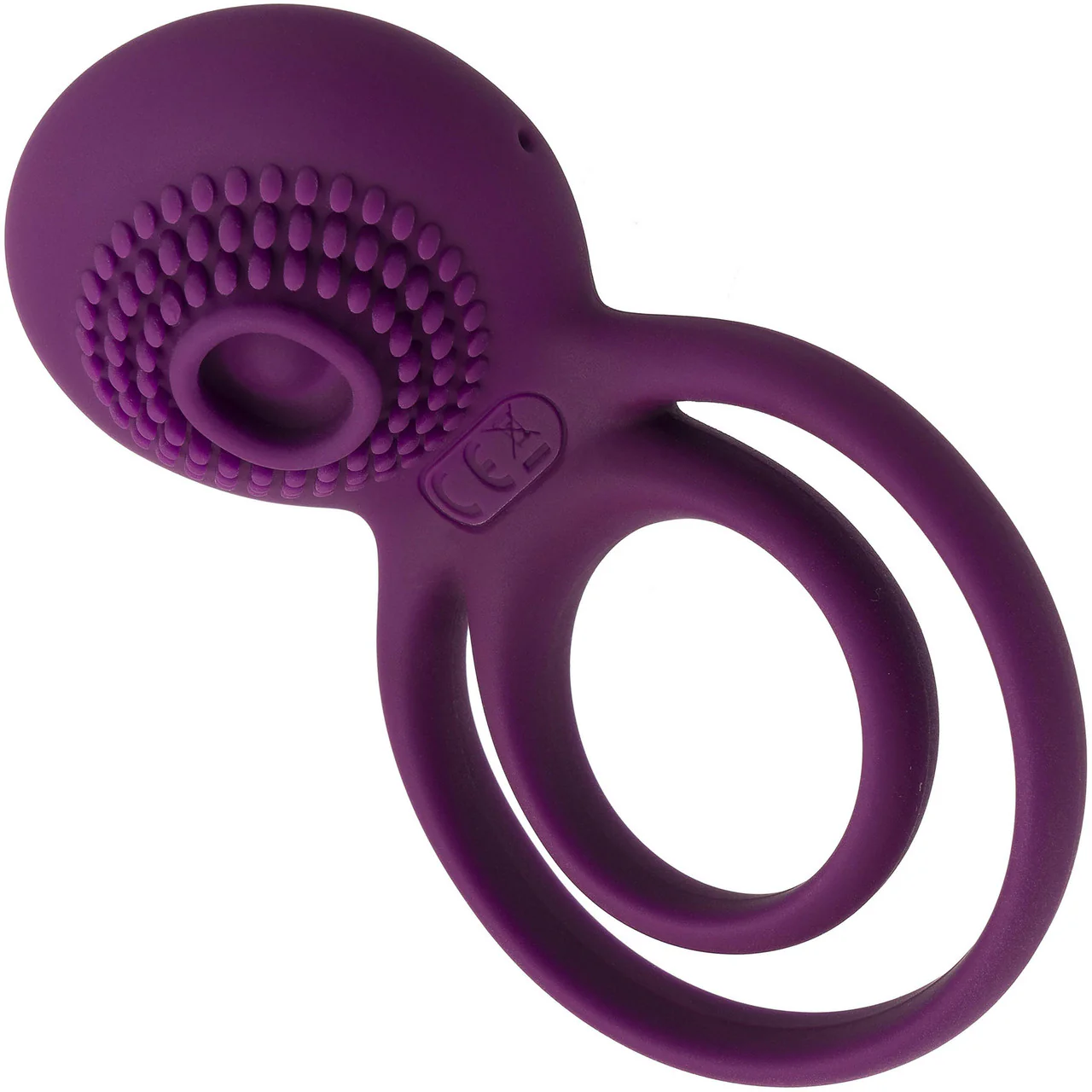 SVAKOM Tammy Double Ring Couples Vibrator Rechargeable Waterproof Silicone Cock & Balls Ring - Violet - Image 7