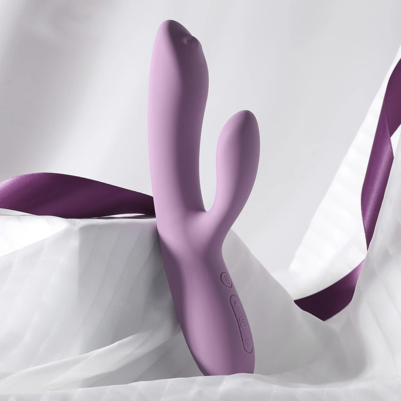 SVAKOM TRYSTA NEO Rechargeable Interactive Silicone Rabbit Vibrator With G-Spot Ball - Romantic Rose - Image 12