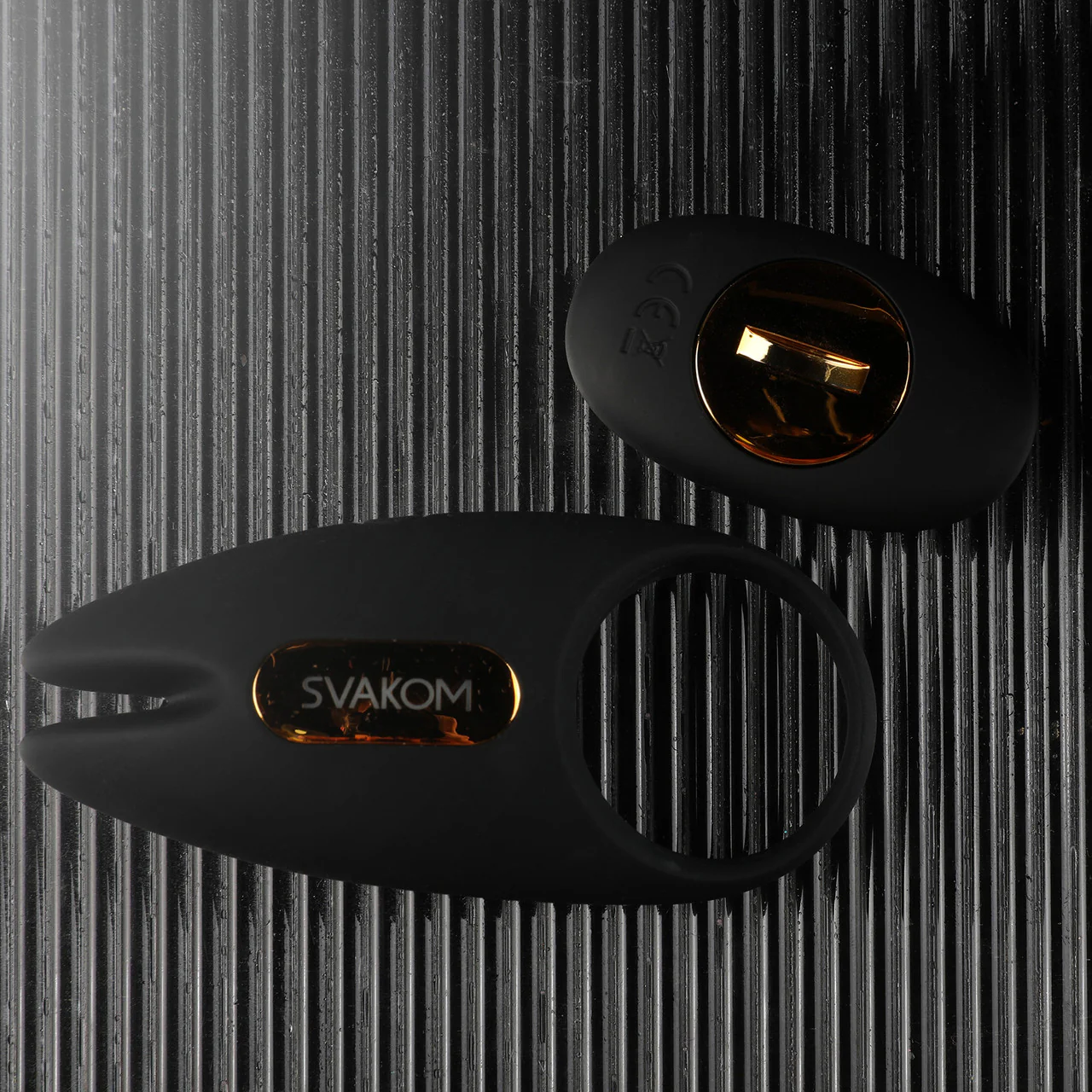 SVAKOM Winni 2 App Enabled Silicone Rechargeable Vibrating Cock Ring With Remote - Black - Image 10