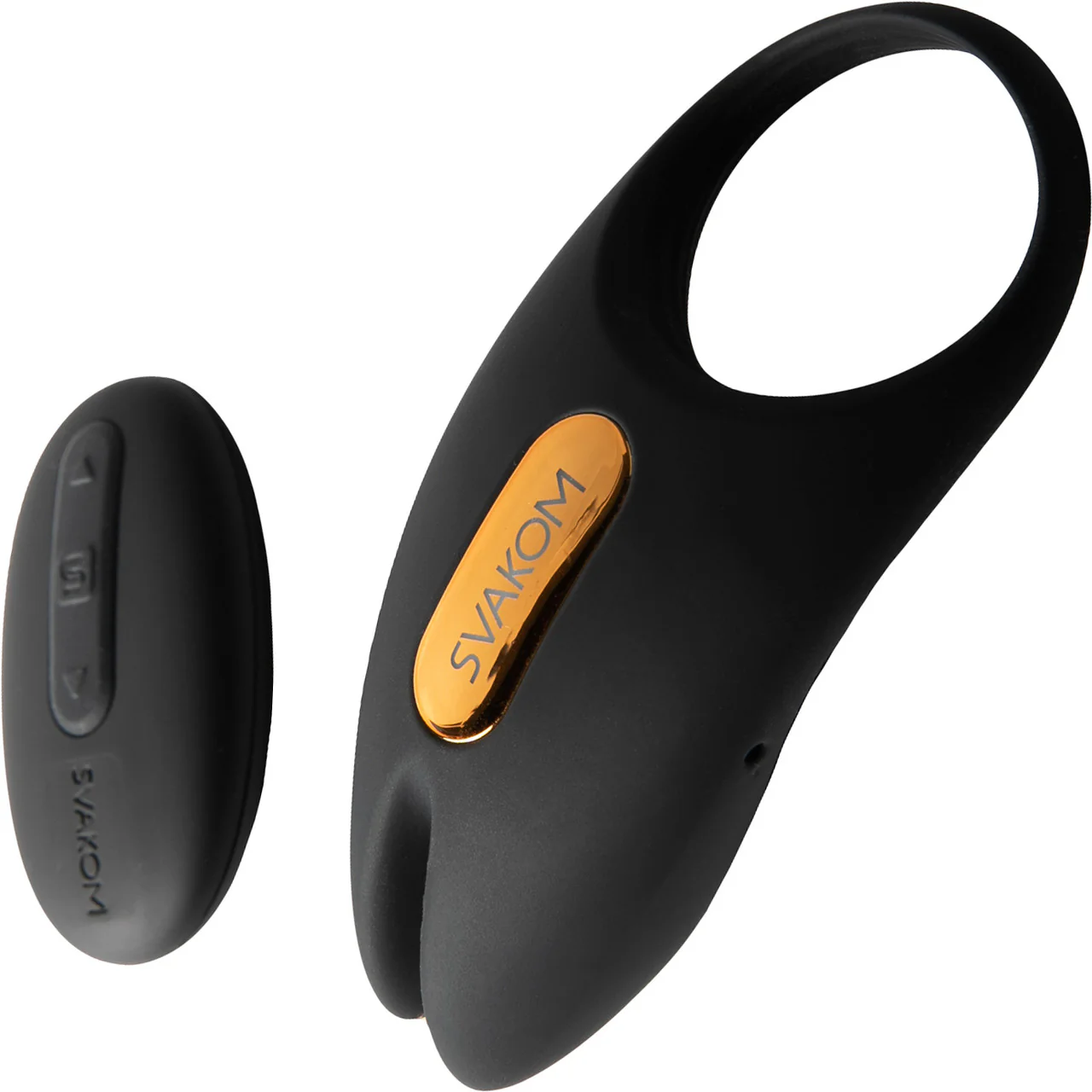 SVAKOM Winni 2 App Enabled Silicone Rechargeable Vibrating Cock Ring With Remote - Black - Image 5
