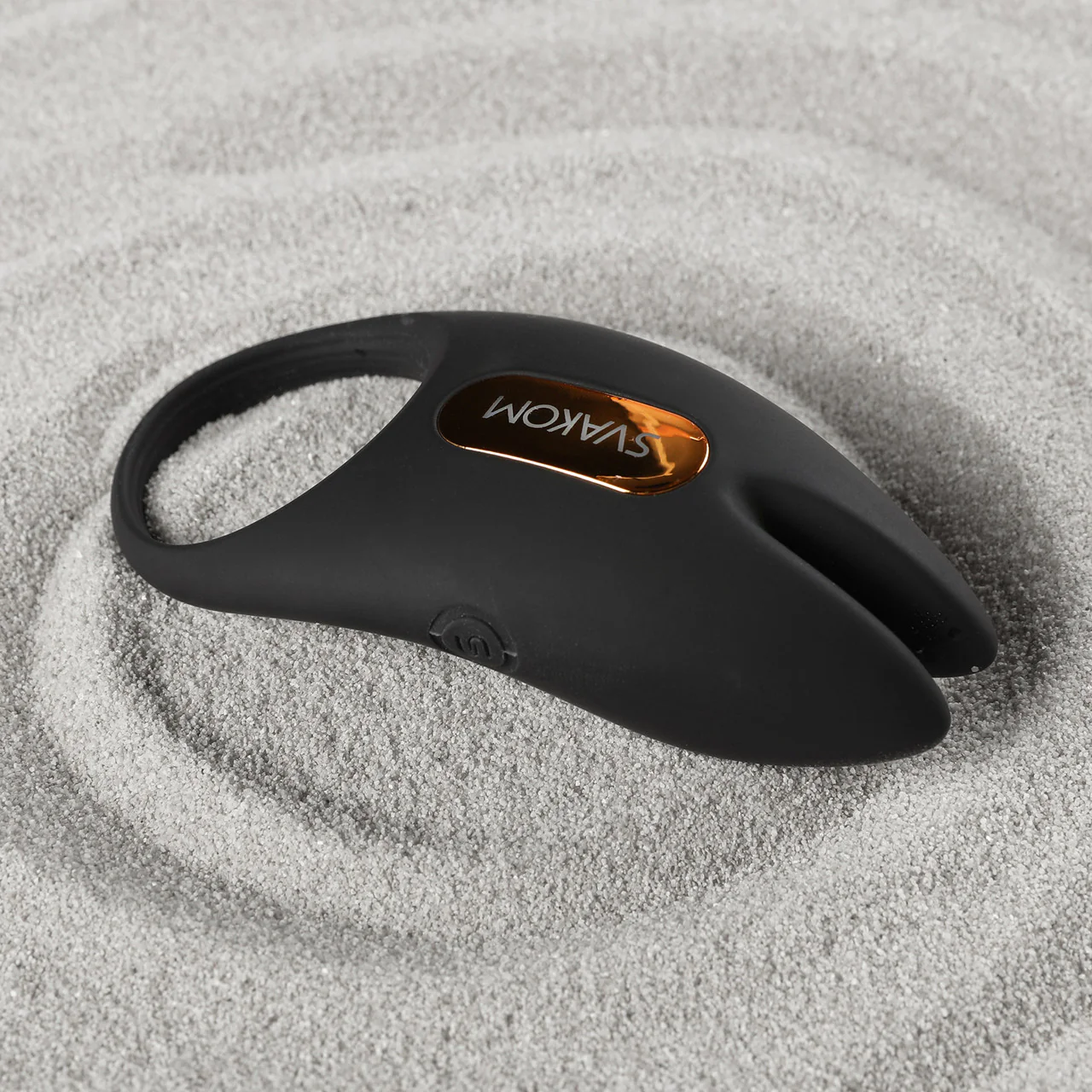 SVAKOM Winni 2 App Enabled Silicone Rechargeable Vibrating Cock Ring With Remote - Black - Image 9