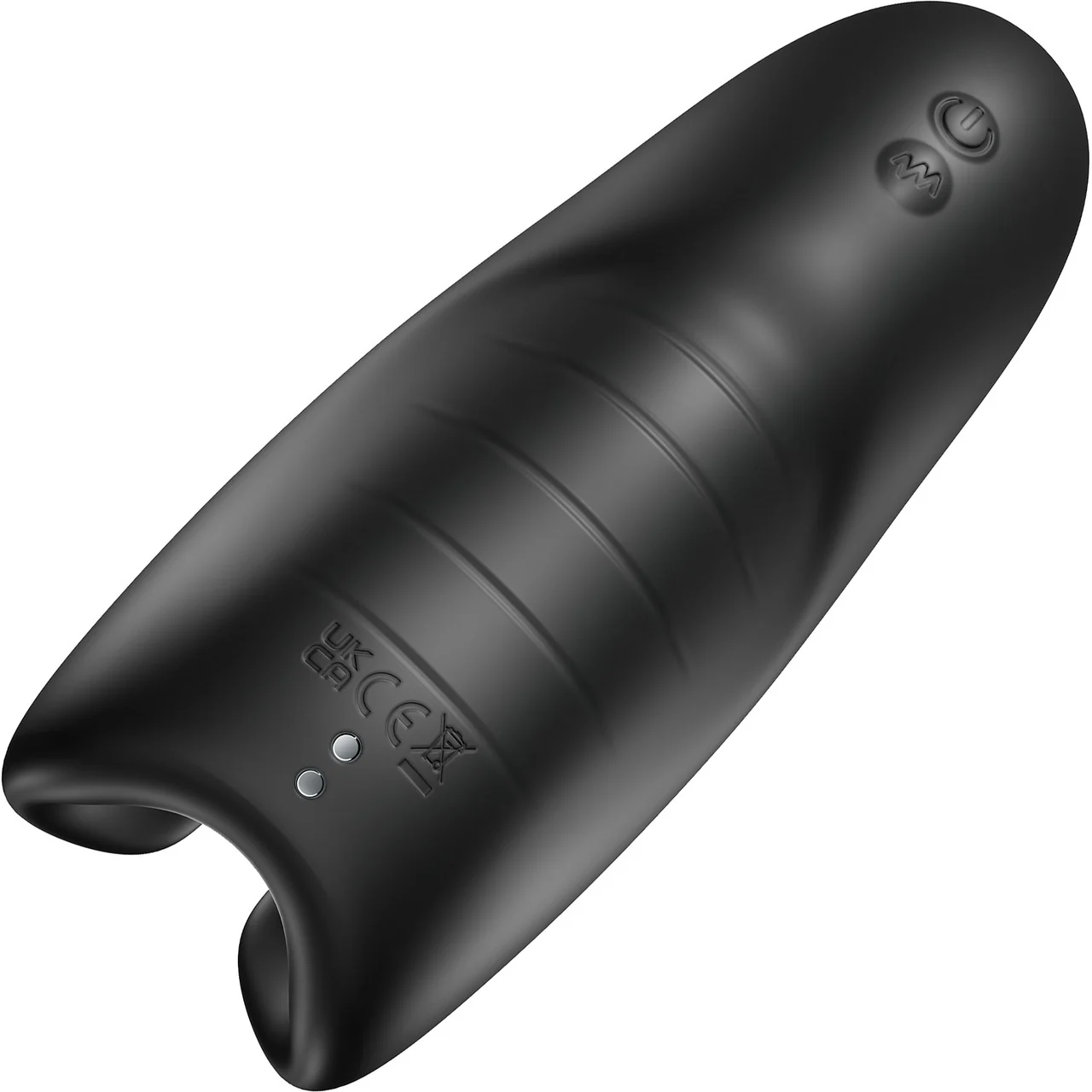 SVibe Snail EVO Silicone Penis Masturbator With Synchronized Head & Shaft Vibrations - Black - Image 9