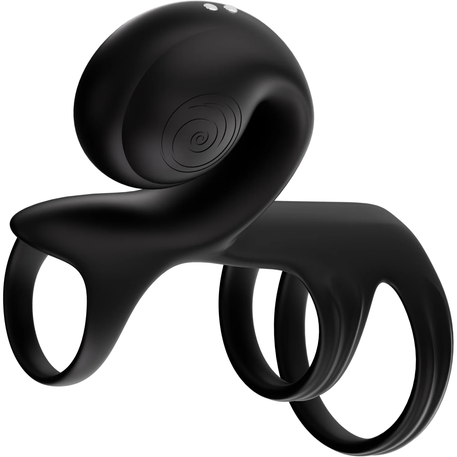 SVibe Snail Jovi Arc Couples Ring Silicone Vibrating Cock Ring With Remote - Image 17