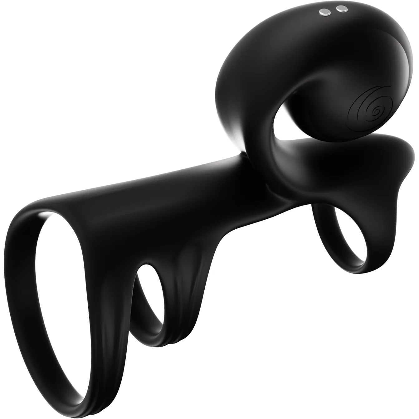 SVibe Snail Jovi Arc Couples Ring Silicone Vibrating Cock Ring With Remote - Image 21