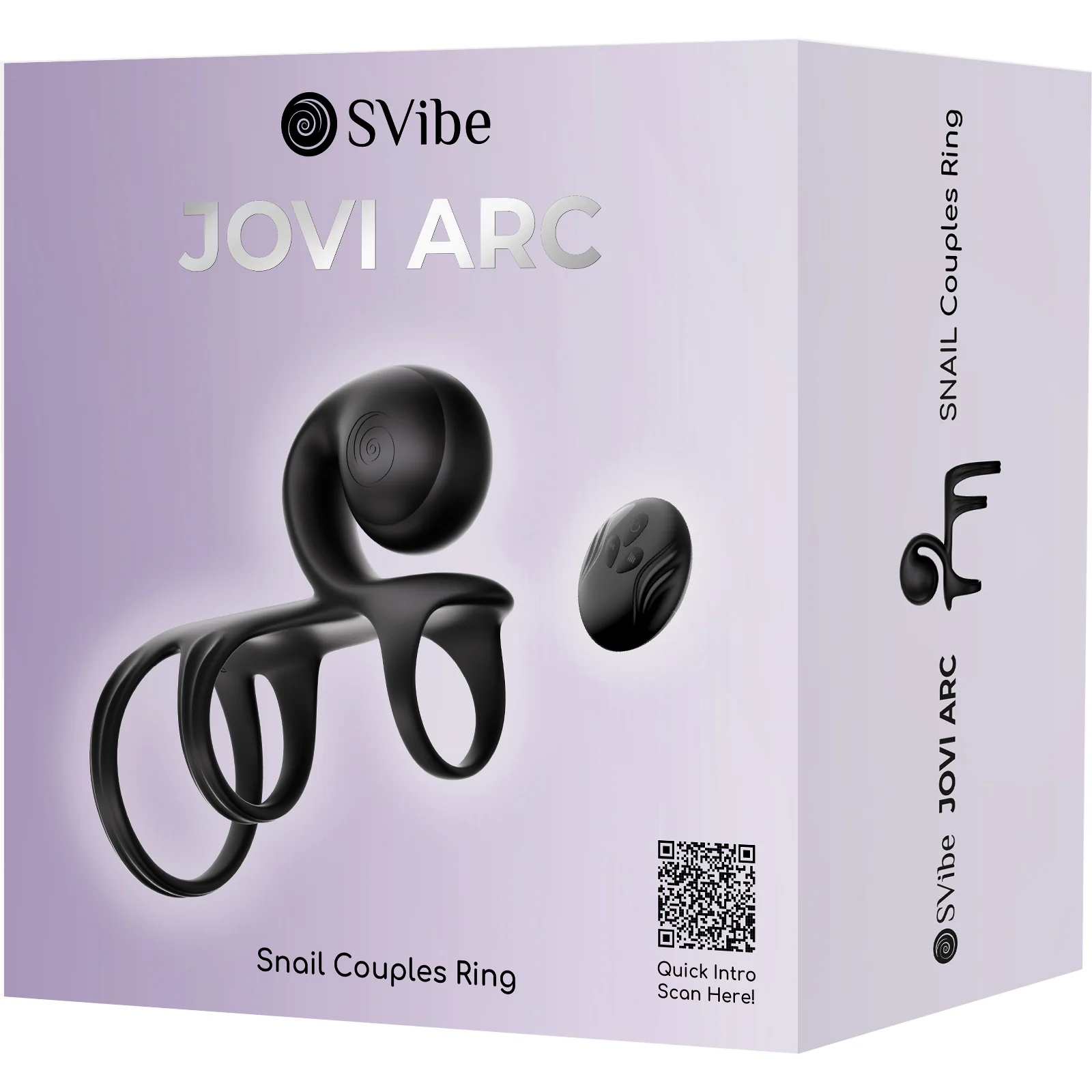 SVibe Snail Jovi Arc Couples Ring Silicone Vibrating Cock Ring With Remote - Image 26
